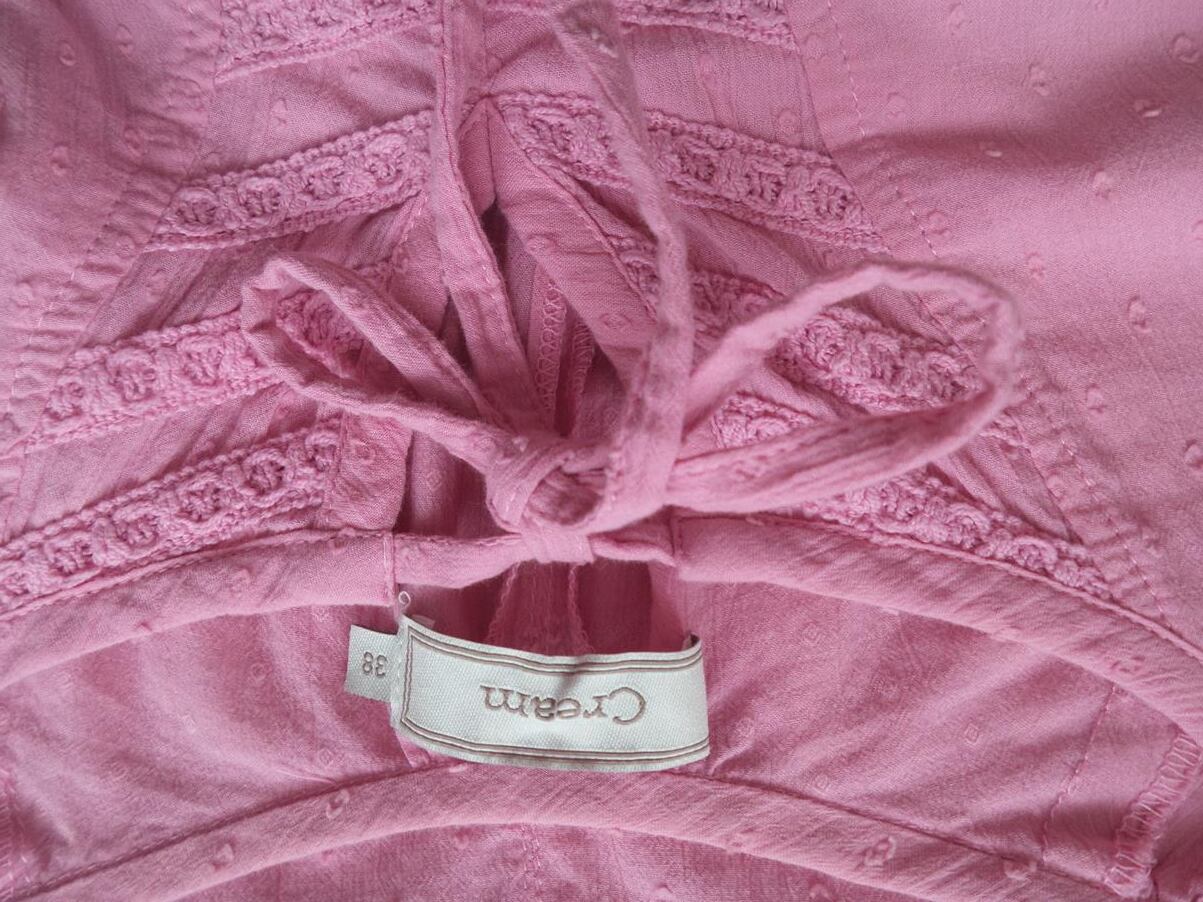 Cream Rozmiar 38 Kolor Różowy Okrągły dekolt Bluzka Długi rękaw Cream Rozmiar 38 Kolor Różowy Okrągły dekolt Bluzka Długi rękaw