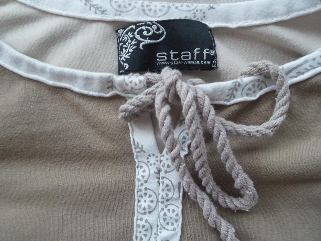 Staff Rozmiar S Okrągły dekolt Bluzka Bezrękawnik Materiał Bawełna