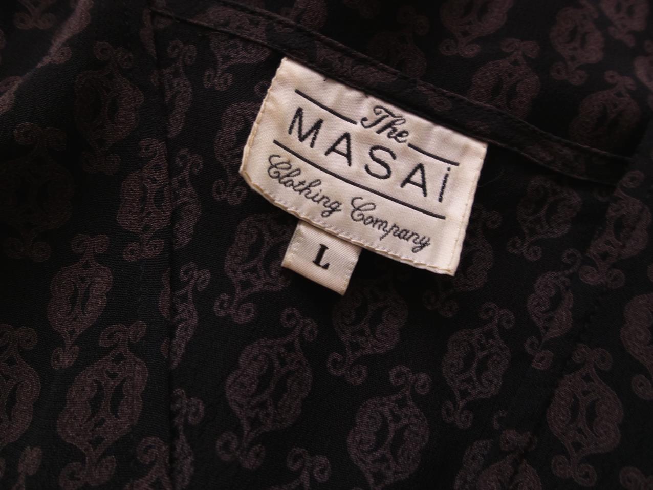The Masai Rozmiar L Romby Głęboki Serek Tunika Bluzka Rękaw 3/4 Materiał Wiskoza 100% The Masai Rozmiar L Romby Głęboki Serek Tunika Bluzka Rękaw 3/4 Materiał Wiskoza 100%