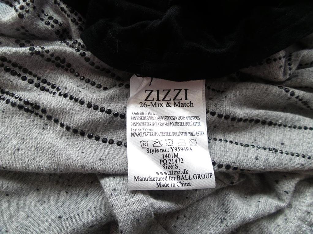 Zizzi Rozmiar S Okrągły dekolt Tunika Bluzka Długi rękaw Materiał Wiskoza