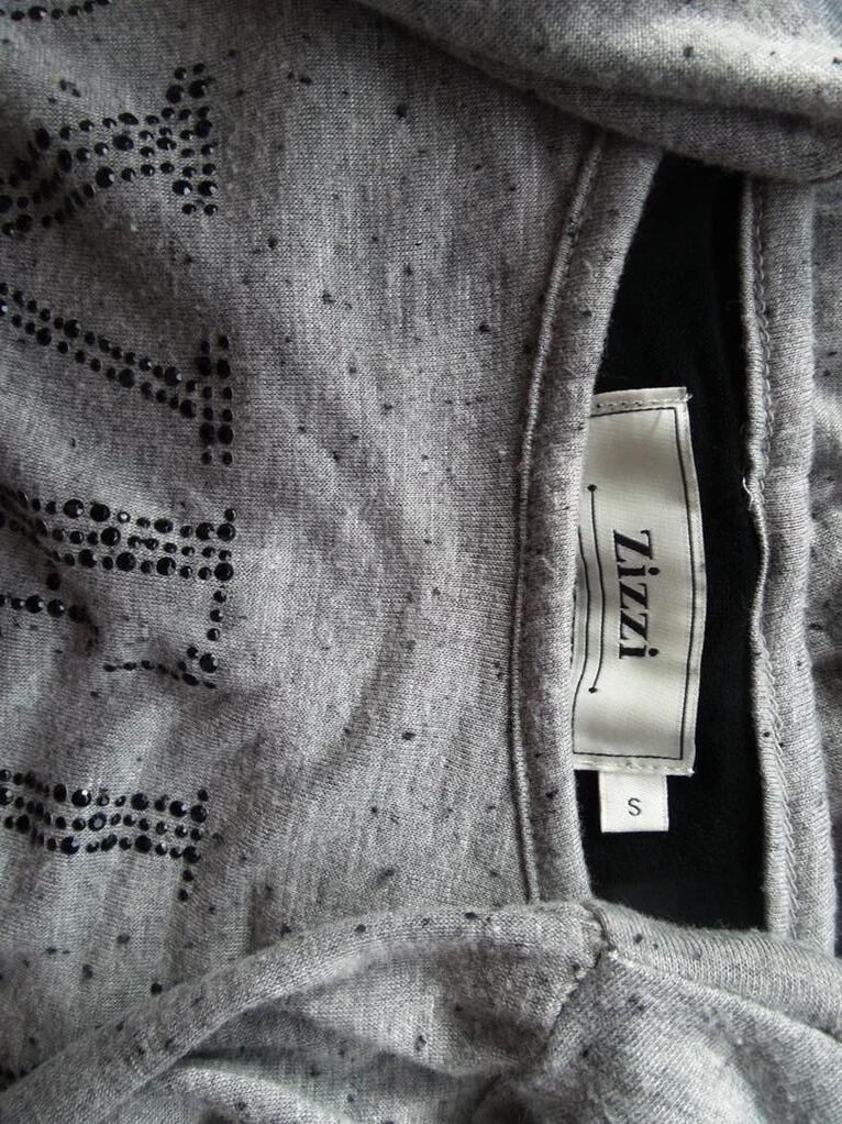 Zizzi Rozmiar S Okrągły dekolt Tunika Bluzka Długi rękaw Materiał Wiskoza