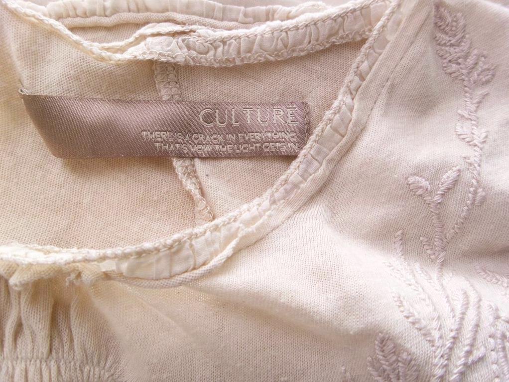 Culture Rozmiar M Dekolt U Tunika Bluzka Bezrękawnik Materiał Bawełna 100% Culture Rozmiar M Dekolt U Tunika Bluzka Bezrękawnik Materiał Bawełna 100%