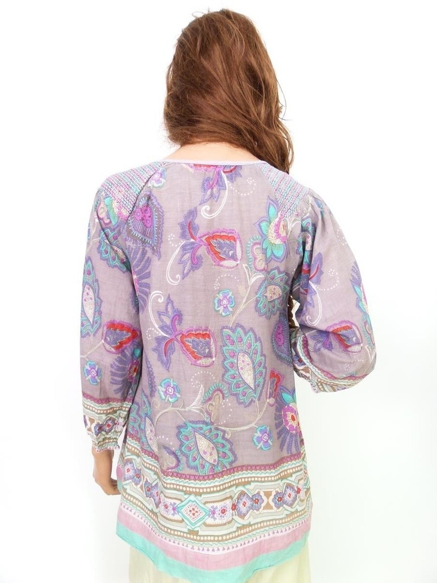 Saint tropez Rozmiar M Paisley W łódkę Bluzka Rękaw 3/4 Materiał Bawełna 100%