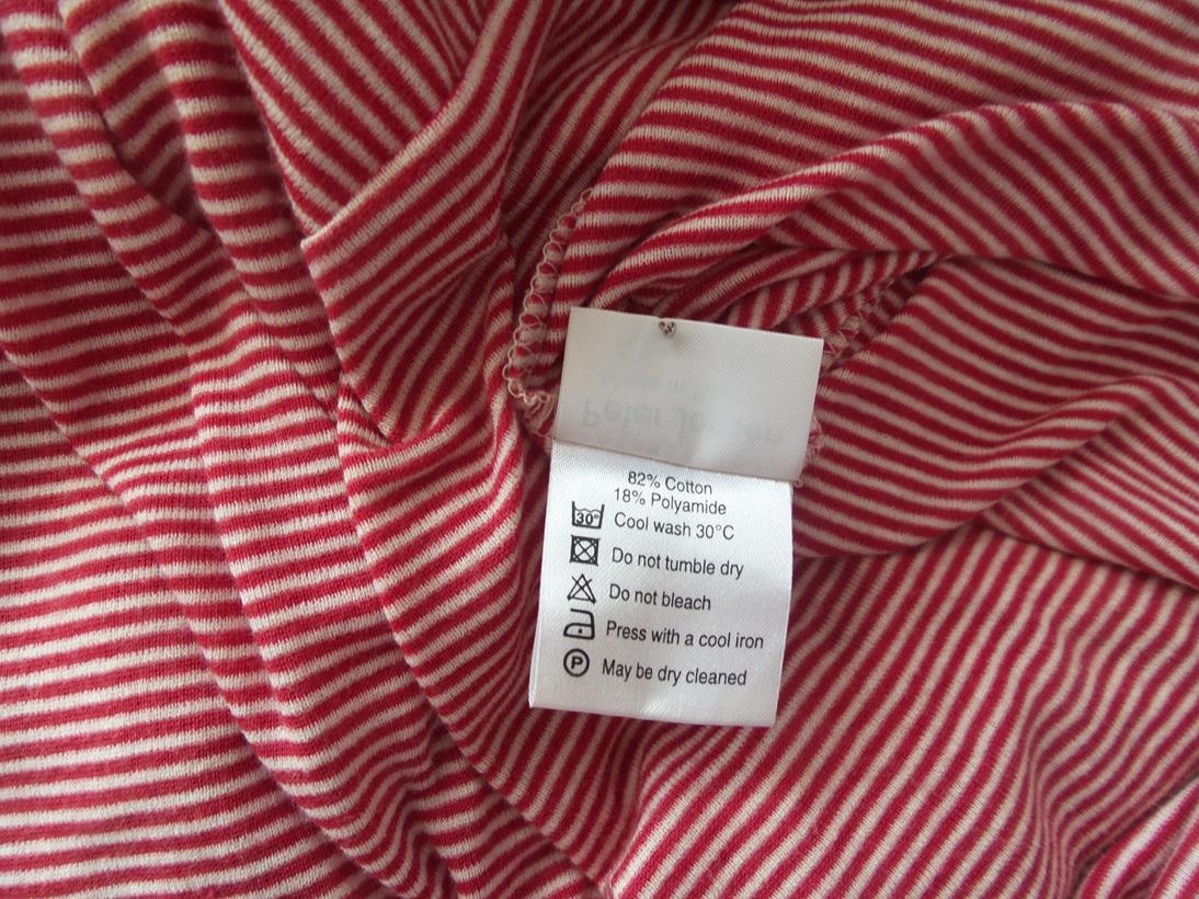 Peter Jensen Rozmiar M Crew Neck Tunika Bluzka Krótki rękaw Materiał Bawełna