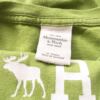 ABERCROMBIE & FITCH Rozmiar XS Okrągły dekolt T-Shirt Krótki rękaw Materiał Bawełna 100%