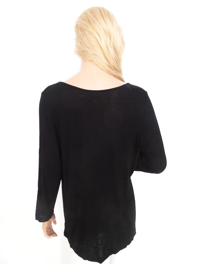 Dkny Rozmiar M Kolor Czarny Dekolt U Bluzka Długi rękaw Materiał Rayon Dkny Rozmiar M Kolor Czarny Dekolt U Bluzka Długi rękaw Materiał Rayon