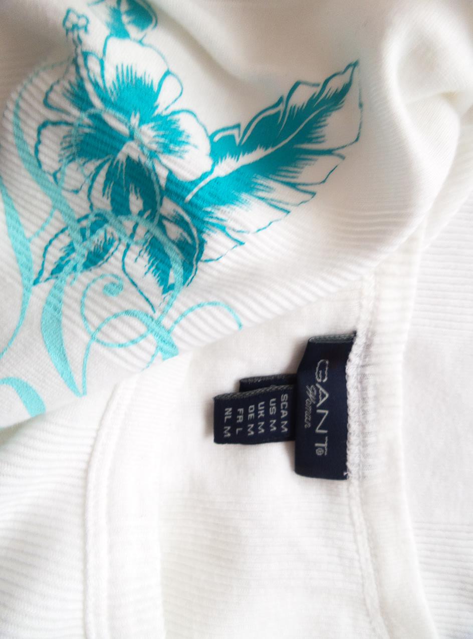 Gant Rozmiar M Okrągły dekolt T-Shirt Krótki rękaw Materiał Bawełna 100%