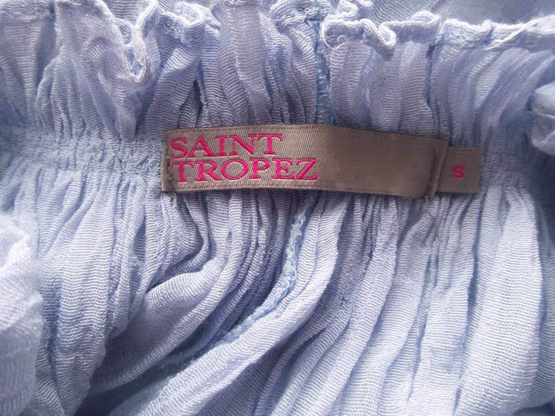 Saint tropez Rozmiar S Kolor Fioletowy Okrągły dekolt Tunika Bluzka Krótki rękaw Materiał Bawełna Saint tropez Rozmiar S Kolor Fioletowy Okrągły dekolt Tunika Bluzka Krótki rękaw Materiał Bawełna