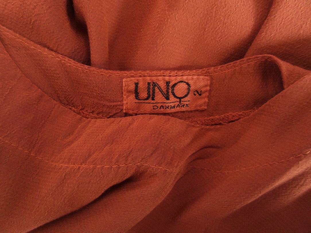 Uno Rozmiar 2 (L/XL) Kolor Pomarańczowy Okrągły dekolt Tunika Bluzka Krótki rękaw Materiał Wiskoza 100%
