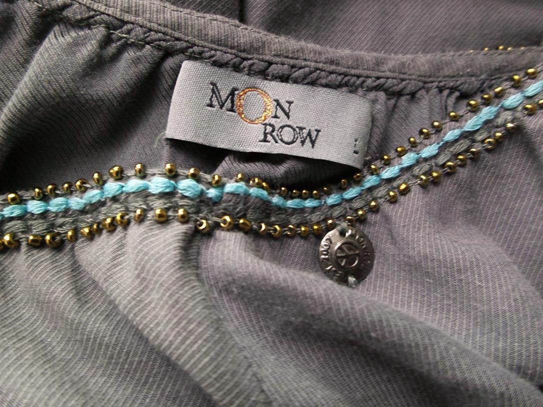 Monrow Rozmiar L Kolor Szary Okrągły dekolt Tunika Bluzka Rękaw 3/4 Materiał Wiskoza 100% Monrow Rozmiar L Kolor Szary Okrągły dekolt Tunika Bluzka Rękaw 3/4 Materiał Wiskoza 100%