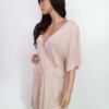 Wardrobe Rozmiar XL Kolor Pastelowy W serek Tunika Bluzka Krótki rękaw Materiał Wiskoza