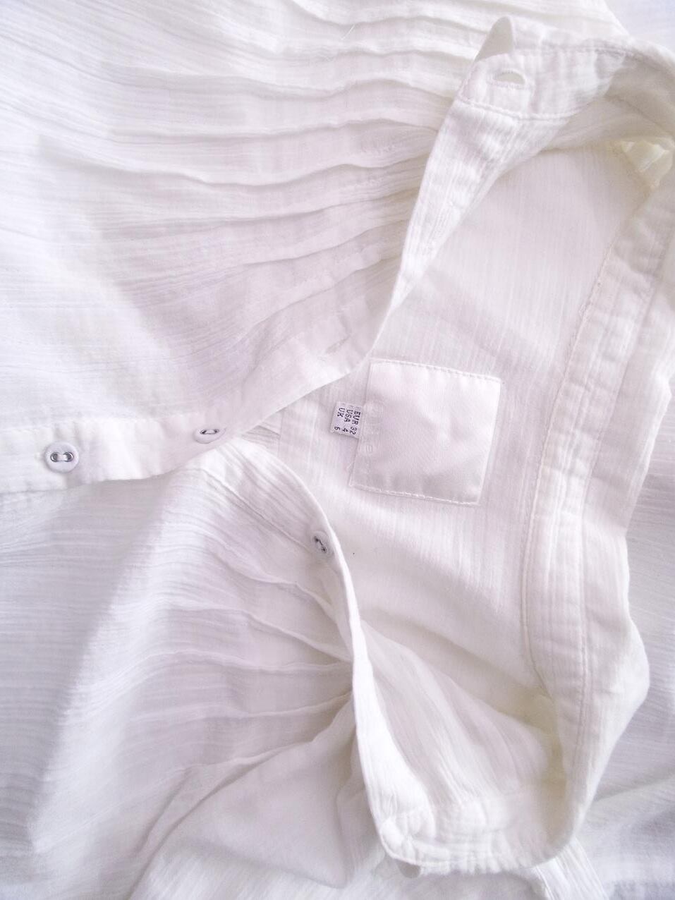IN WEAR Rozmiar 32 Kolor Biały Kołnierz Tunika Popover Bluzka Rękaw 3/4 Materiał Bawełna 100% IN WEAR Rozmiar 32 Kolor Biały Kołnierz Tunika Popover Bluzka Rękaw 3/4 Materiał Bawełna 100%
