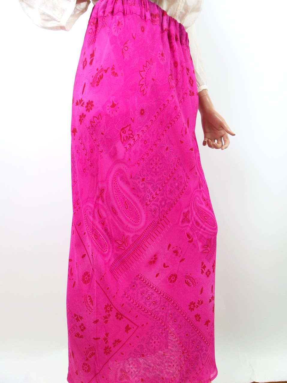 20160729_154729.jpg Rozmiar 2 (M/L) Kolor Różowy Spódnica Maxi Długa