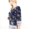 Saint tropez Rozmiar XS/S Paisley Okrągły dekolt Tunika Bluzka Rękaw 3/4 Materiał Bawełna 100%