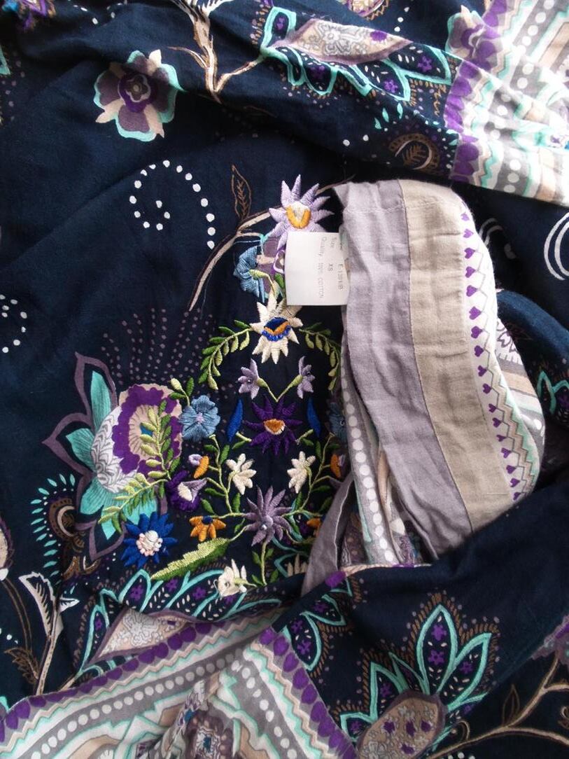 Saint tropez Rozmiar XS/S Paisley Okrągły dekolt Tunika Bluzka Rękaw 3/4 Materiał Bawełna 100% Saint tropez Rozmiar XS/S Paisley Okrągły dekolt Tunika Bluzka Rękaw 3/4 Materiał Bawełna 100%