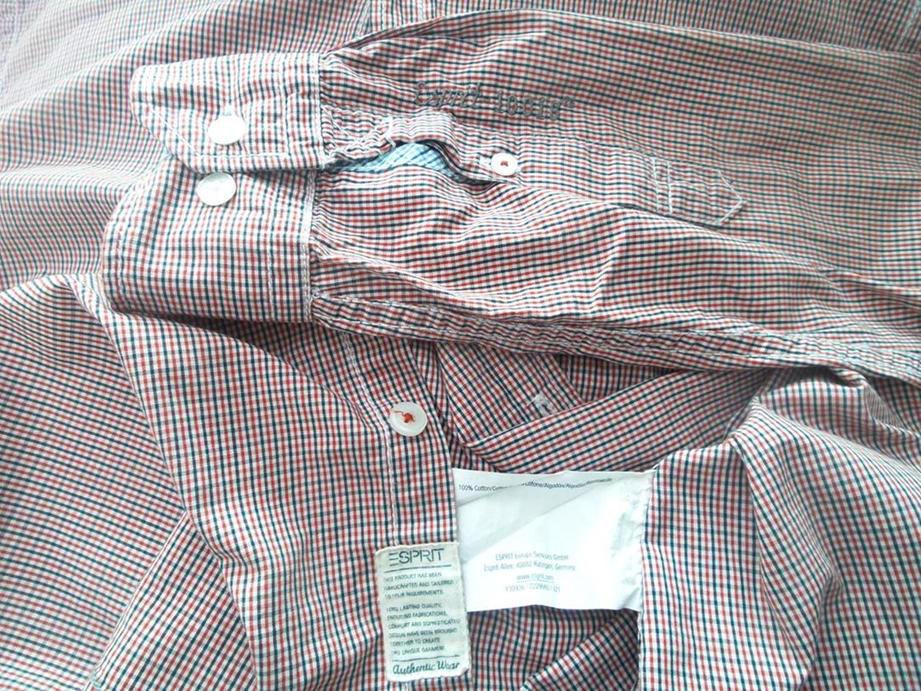 20160805_145510.jpg Esprit Rozmiar S Kołnierz Męska Koszula Casual Długi rękaw Materiał Bawełna 100%