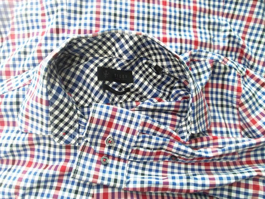 20160805_153544.jpg Riley Rozmiar S Kołnierz Męska Koszula Casual Długi rękaw Materiał Bawełna 100%