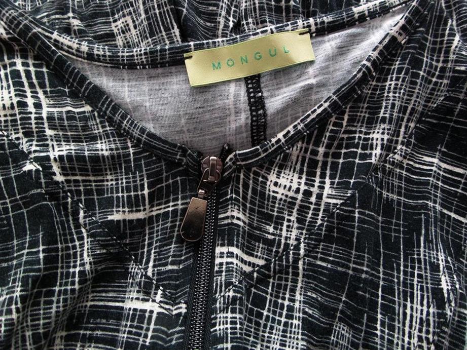 Mongul Rozmiar M Okrągły dekolt Sukienka Sheath Rękaw 3/4 Do Kolan Materiał Wiskoza Mongul Rozmiar M Okrągły dekolt Sukienka Sheath Rękaw 3/4 Do Kolan Materiał Wiskoza