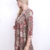 DIDI Rozmiar XS Paisley W serek Tunika Bluzka Rękaw 3/4 Materiał Bawełna 100%