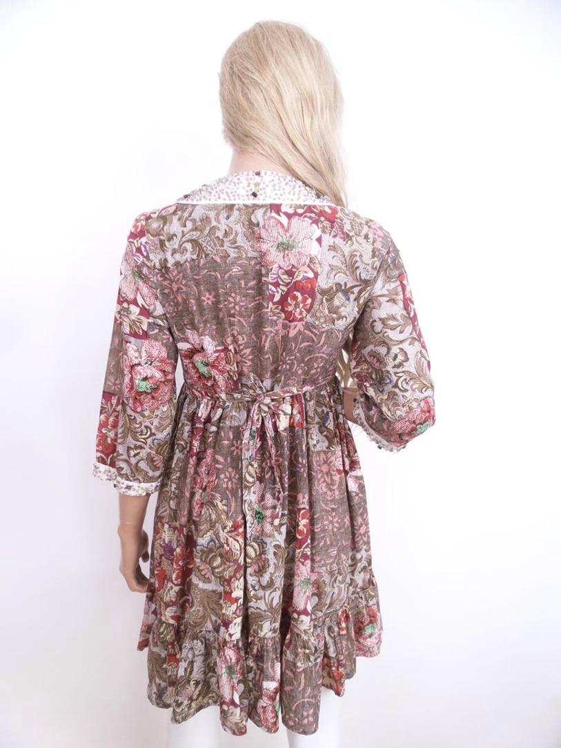 DIDI Rozmiar XS Paisley W serek Tunika Bluzka Rękaw 3/4 Materiał Bawełna 100% DIDI Rozmiar XS Paisley W serek Tunika Bluzka Rękaw 3/4 Materiał Bawełna 100%