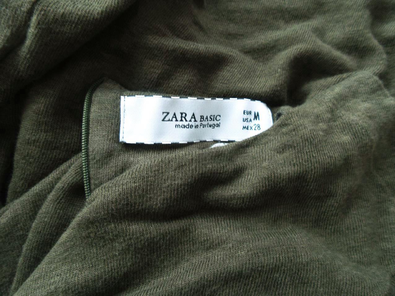 20160824_133205.jpg ZARA BASIC Rozmiar M W łódkę Sweter Krótki rękaw Materiał Len 100% Cienka dzianina