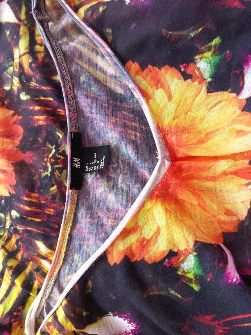 H&m Rozmiar L W serek Sukienka Prostokątna Bezrękawnik Do Kolan H&m Rozmiar L W serek Sukienka Prostokątna Bezrękawnik Do Kolan