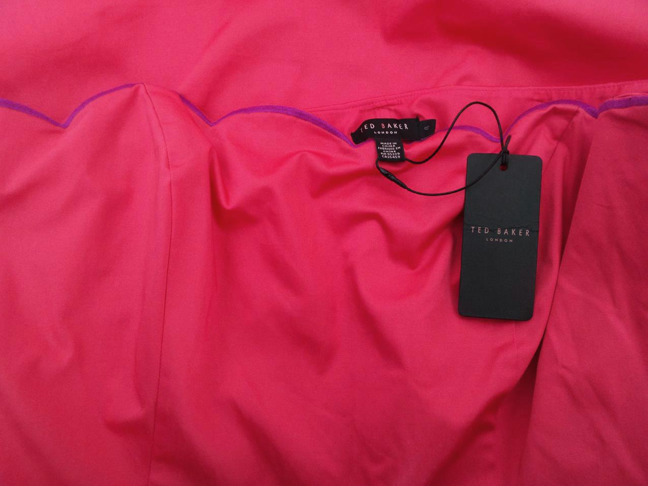 Ted Baker London Rozmiar 4 (L/XL) Kolor Różowy Odkryte Ramiona Suknia Balowa Sukienka Wieczorowa Bezrękawnik Do Kolan Materiał Bawełna Ted Baker London Rozmiar 4 (L/XL) Kolor Różowy Odkryte Ramiona Suknia Balowa Sukienka Wieczorowa Bezrękawnik Do Kolan Materiał Bawełna