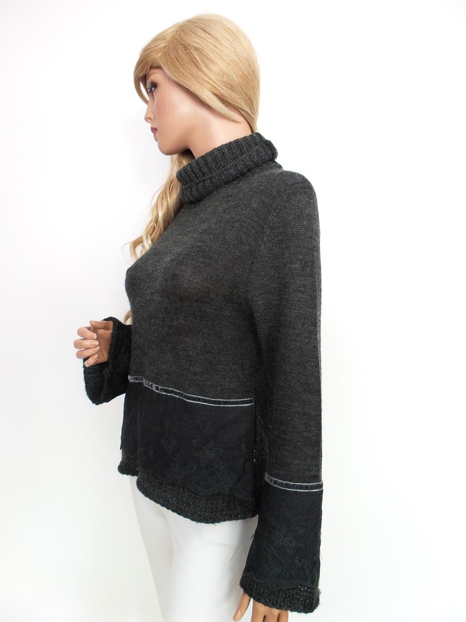 Saint tropez Rozmiar L Golf Sweter Długi rękaw Materiał Akryl