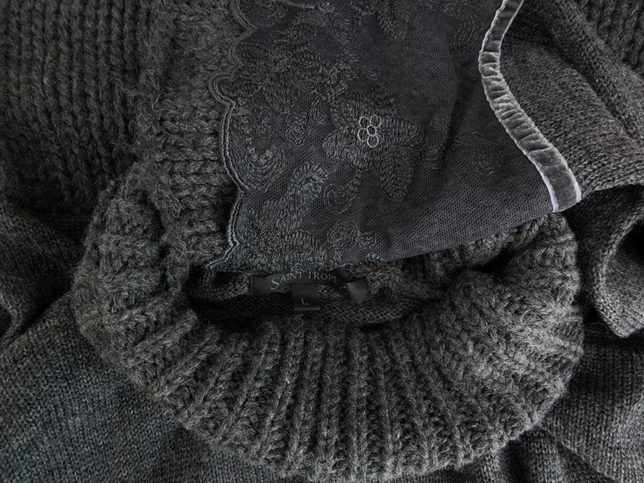 Saint tropez Rozmiar L Golf Sweter Długi rękaw Materiał Akryl