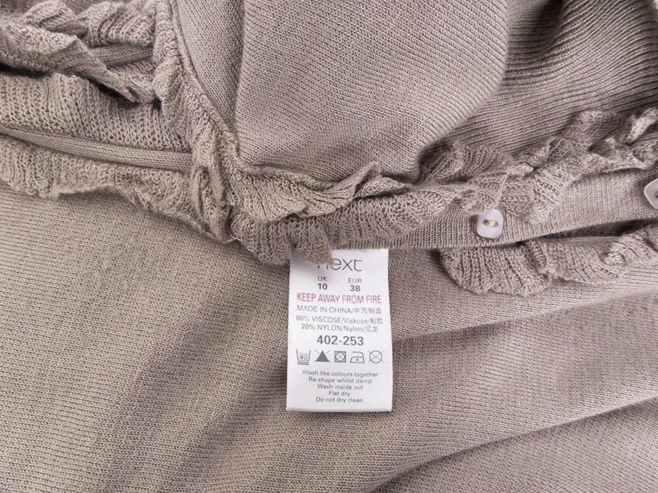 20160919_101952.jpg Next Rozmiar 38 Crew Neck Kardigan Zapinany Długi rękaw Materiał Wiskoza Cienka dzianina
