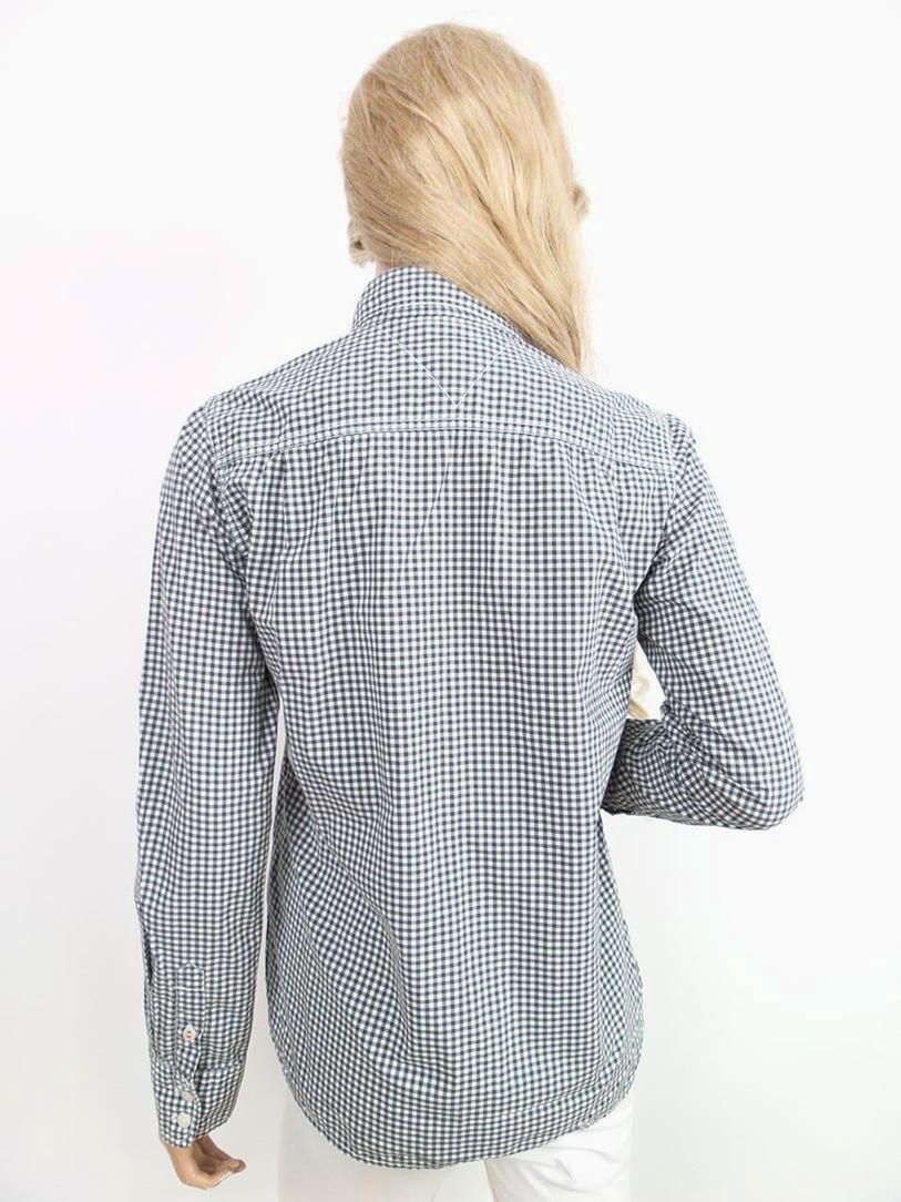 20160920_084123.jpg TOMMY HILFIGER DENIM Rozmiar M Krata Kołnierz Bluzka Zapinana Długi rękaw Materiał Bawełna 100%