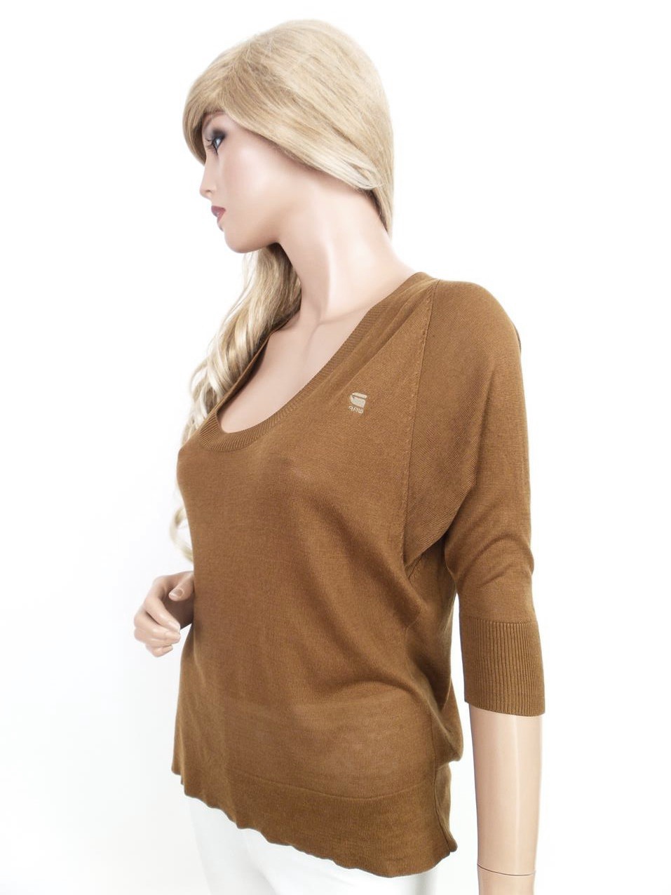 G-Star Rozmiar XS Dekolt U Sweter Rękaw 3/4 G-Star Rozmiar XS Dekolt U Sweter Rękaw 3/4