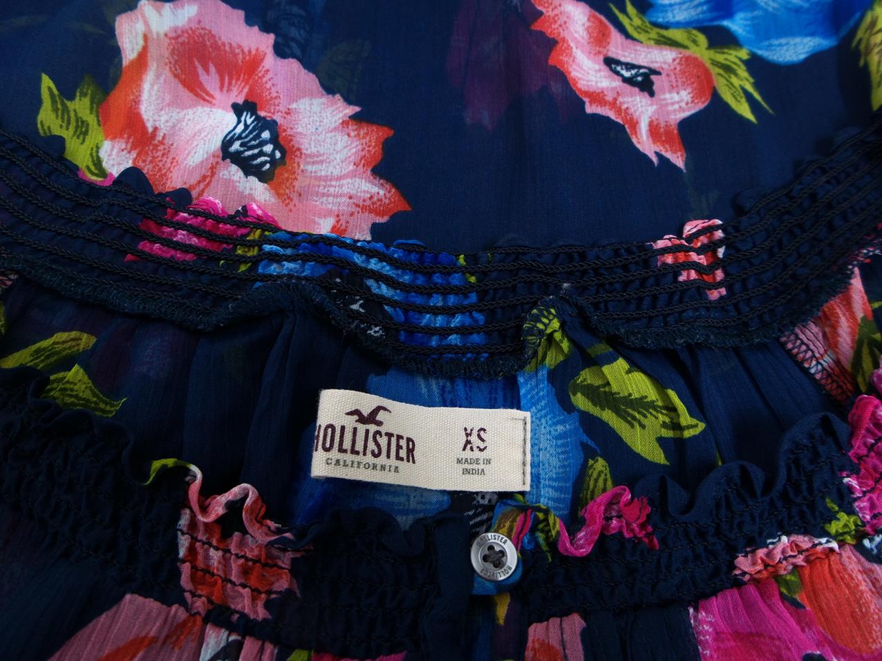 20160921_100744.jpg Hollister Rozmiar XS Okrągły dekolt Bluzka Krótki rękaw