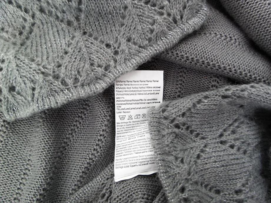 Vero moda Rozmiar L Okrągły dekolt Tunika Bluzka Dzianina Krótki rękaw