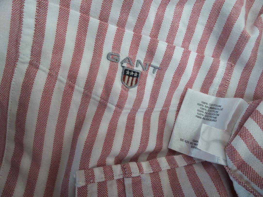 20160927_155550.jpg Gant Rozmiar L Kołnierz Męska Koszula Casual Długi rękaw Materiał Bawełna 100%
