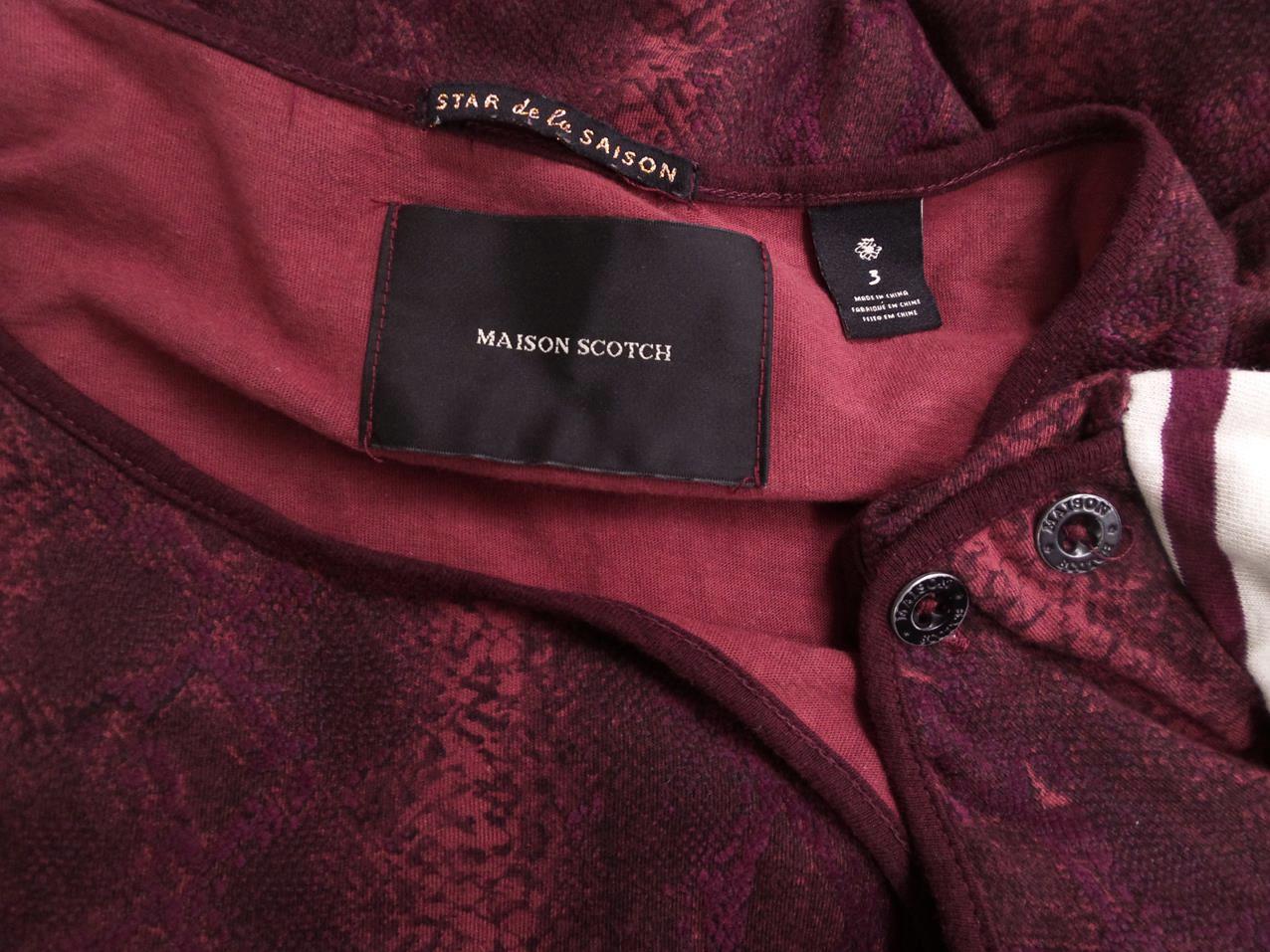 Maison scotch Rozmiar 40 (3) W łódkę Bluzka Długi rękaw Materiał Bawełna 100% Maison scotch Rozmiar 40 (3) W łódkę Bluzka Długi rękaw Materiał Bawełna 100%