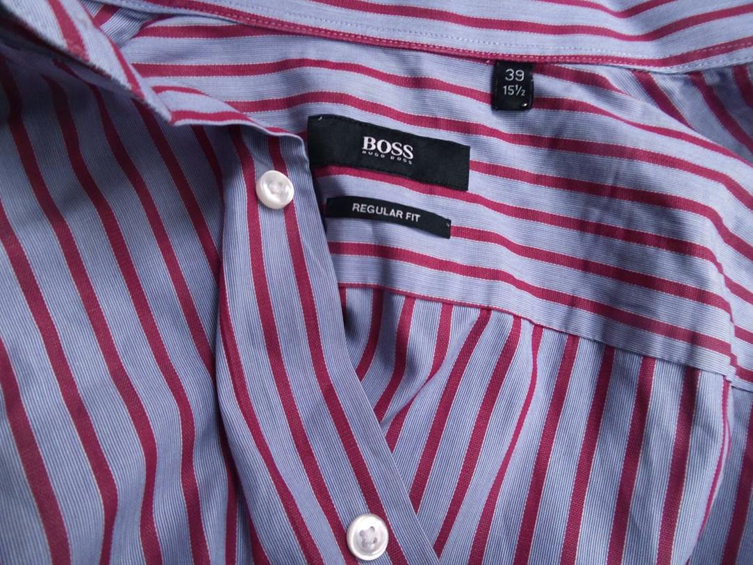20161005_142210.jpg Hugo Boss Rozmiar 39 Kołnierz Męska Koszula Elegancka Długi rękaw Materiał Bawełna 100%