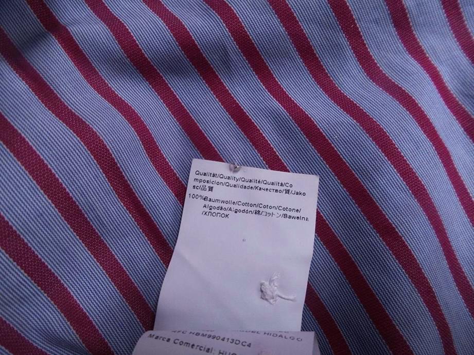 20161005_142314.jpg Hugo Boss Rozmiar 39 Kołnierz Męska Koszula Elegancka Długi rękaw Materiał Bawełna 100%