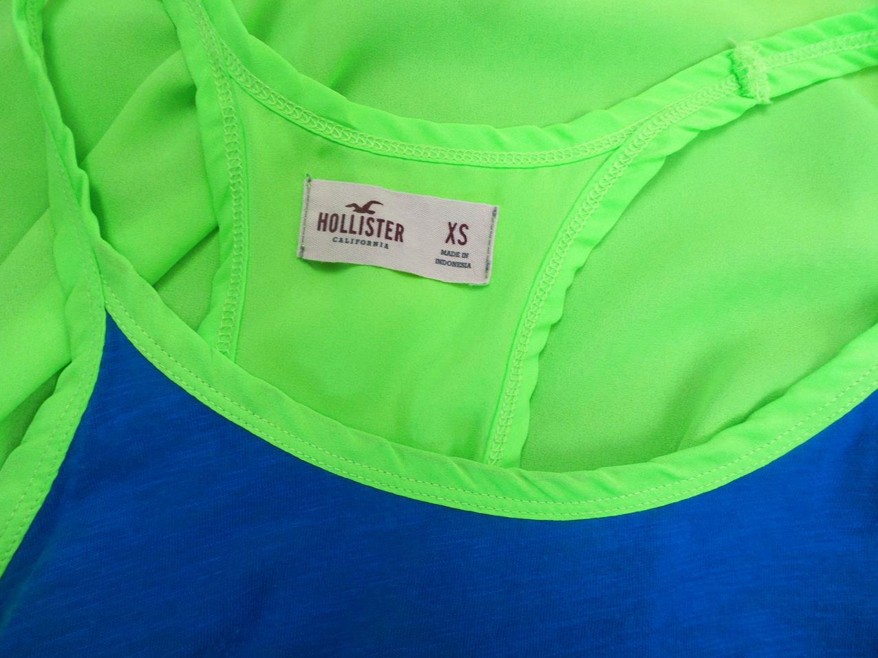 20161014_090115.jpg Hollister Rozmiar XS Okrągły dekolt Bluzka Bezrękawnik