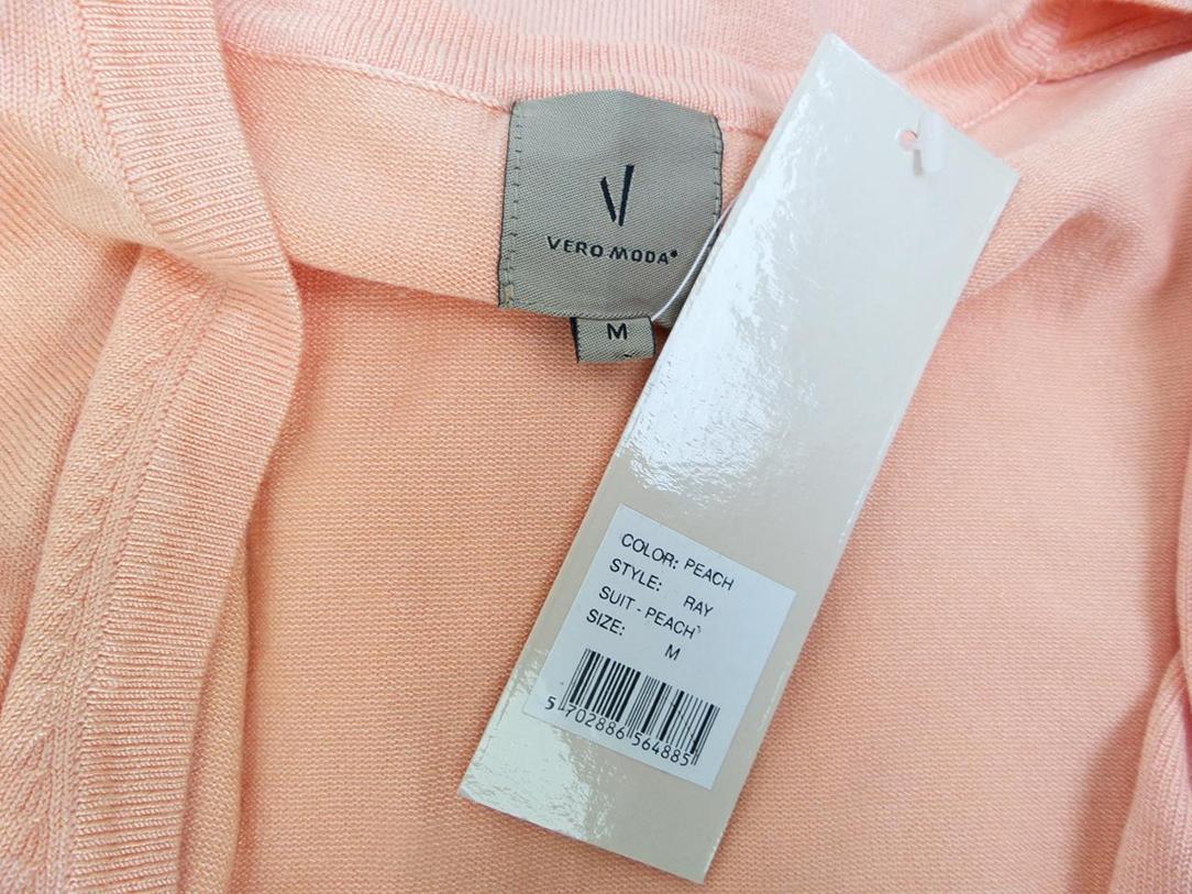 Vero moda Rozmiar M W serek Kardigan Zapinany Długi rękaw Materiał Wiskoza Cienka dzianina