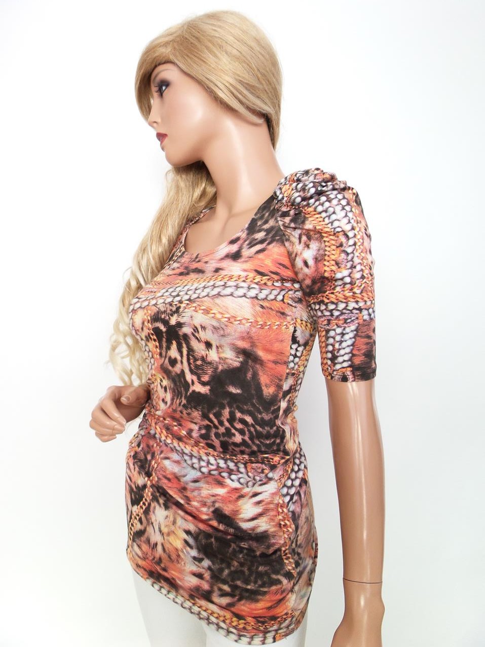 River island Rozmiar 6 (34) Okrągły dekolt Sukienka Bodycon Krótki rękaw Krótka Materiał Bawełna River island Rozmiar 6 (34) Okrągły dekolt Sukienka Bodycon Krótki rękaw Krótka Materiał Bawełna