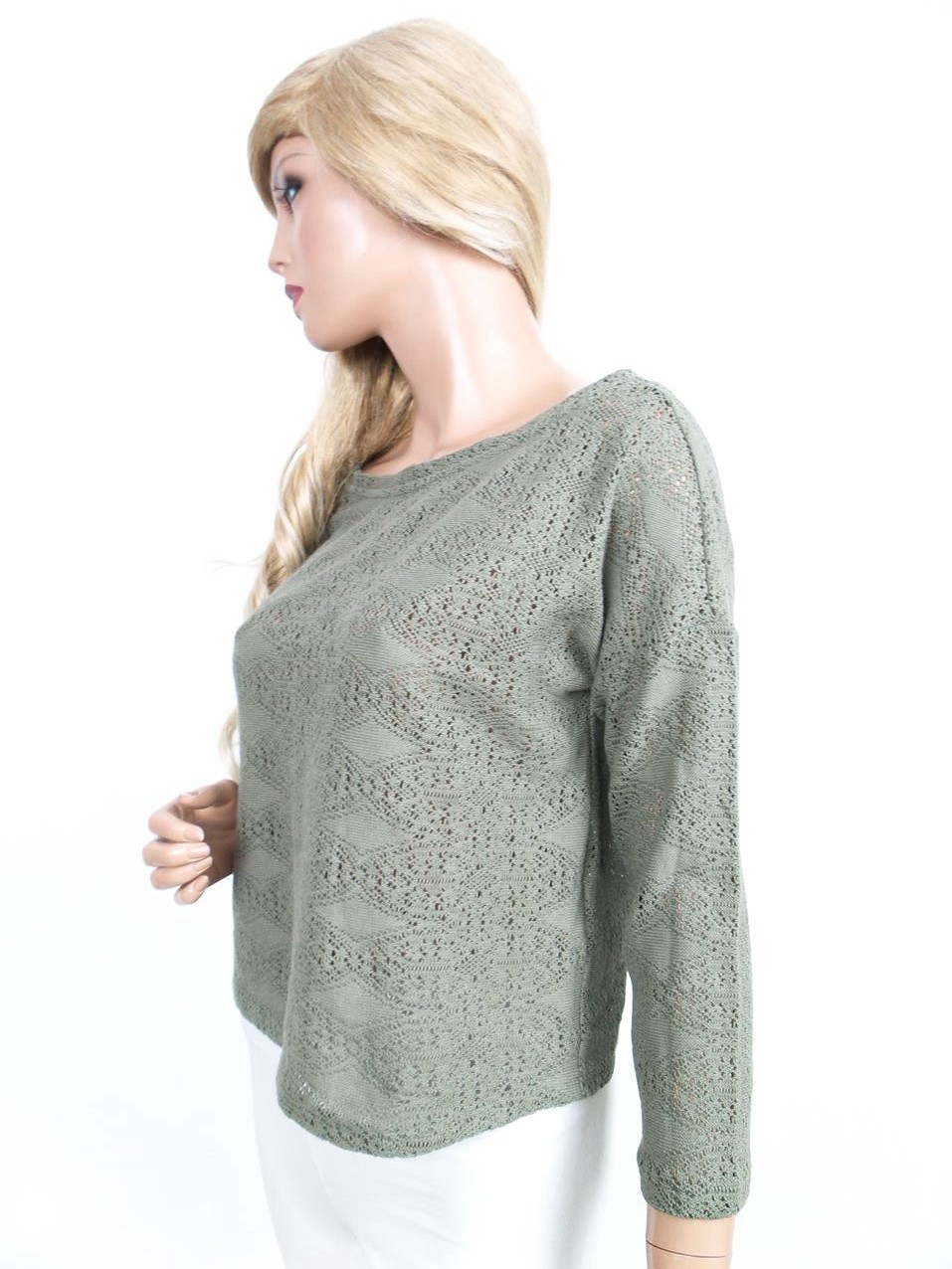 20161025_112245.jpg Marks&spencer Rozmiar 40 (12) W łódkę Sweter Rękaw 3/4 Materiał Bawełna