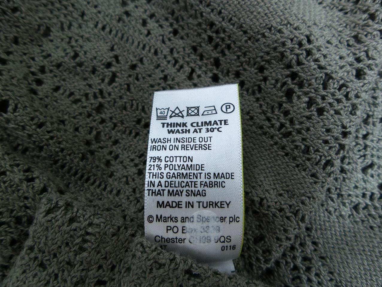 20161025_112711.jpg Marks&spencer Rozmiar 40 (12) W łódkę Sweter Rękaw 3/4 Materiał Bawełna