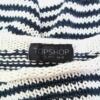 Topshop Rozmiar 38 Pasy W łódkę Sweter Rękaw 3/4 Materiał Bawełna 100% Gruba dzianina