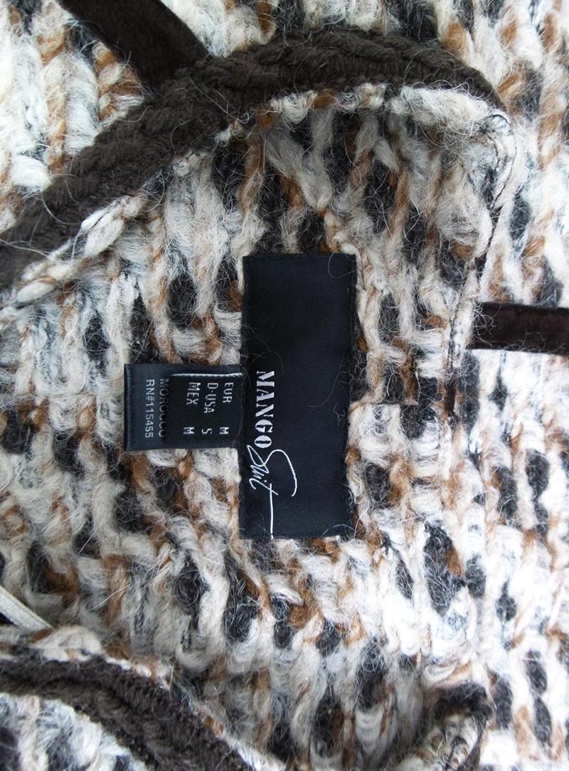 20161026_162317.jpg Mango Rozmiar M Split Crew Neck Żakiet z zapięciem Długi rękaw