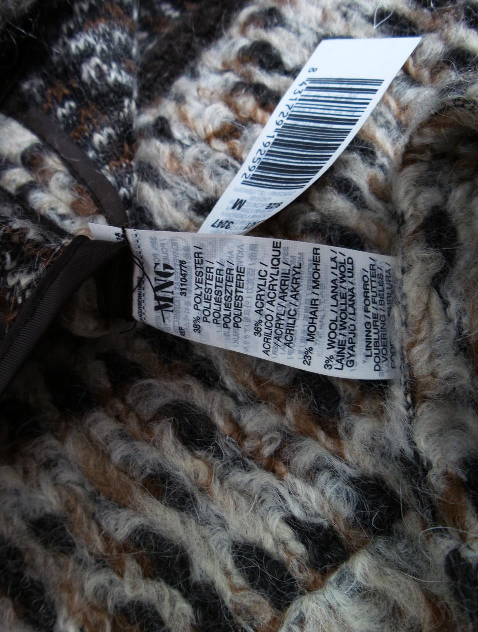 20161026_162502.jpg Mango Rozmiar M Split Crew Neck Żakiet z zapięciem Długi rękaw