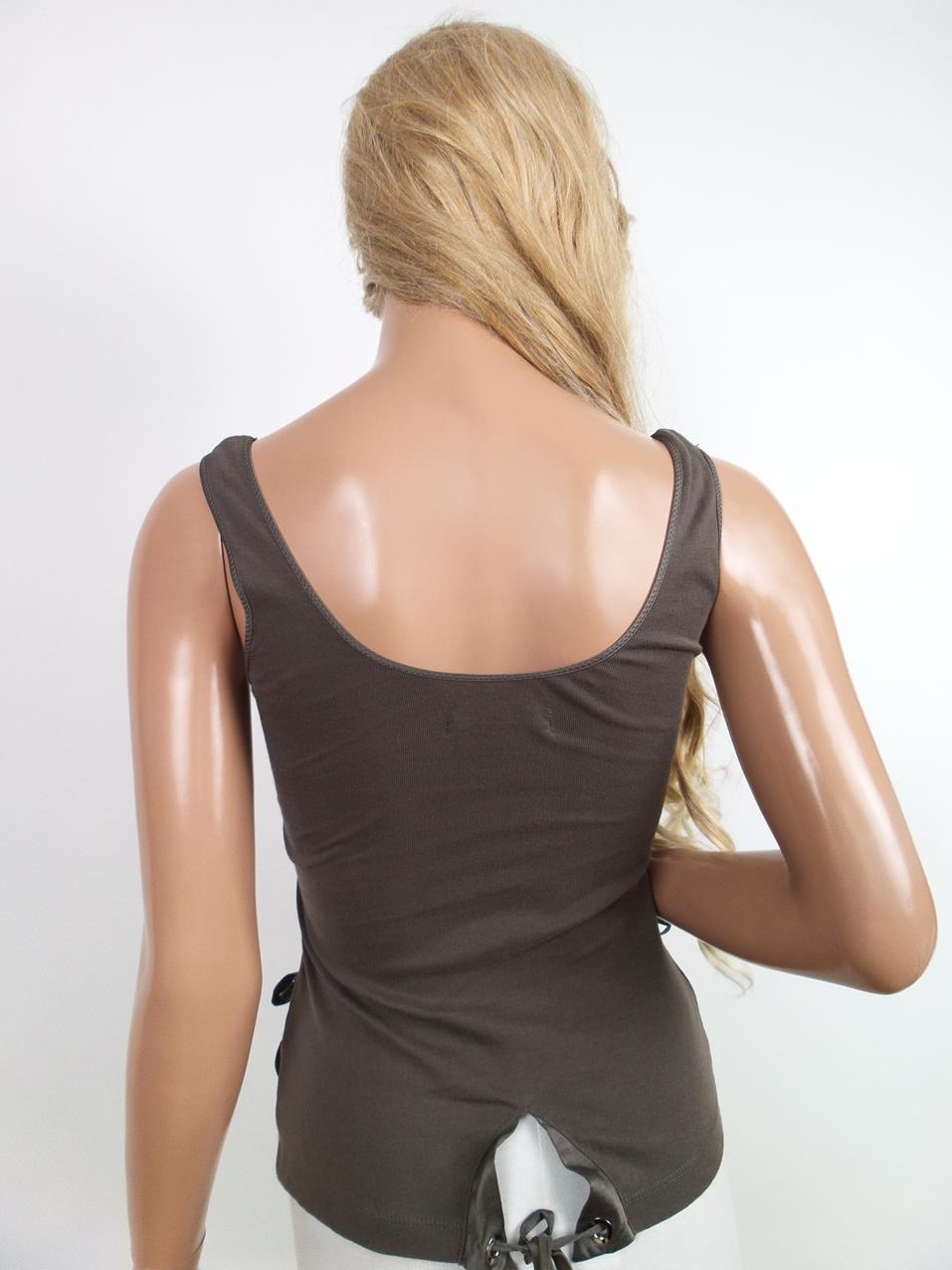 Karen MILLEN Rozmiar 34 Dekolt U Bluzka Bezrękawnik Materiał Bawełna 100%