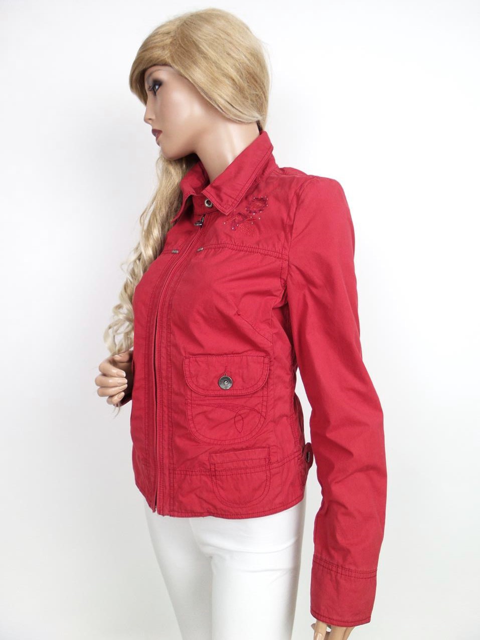 20161102_144940.jpg Hilfiger denim Rozmiar M Kolor Czerwony Kurtka Długi rękaw Materiał Bawełna 100%