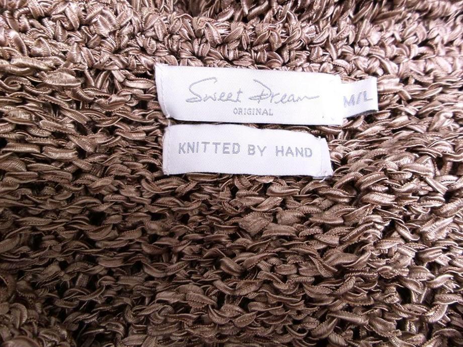 20161102_155936.jpg Sweet Dream Rozmiar M/L W serek Kardigan Zapinany Długi rękaw Materiał Rayon Otwarta dzianina
