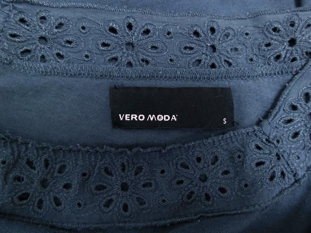 Vero moda Rozmiar S Kwadratowy dekolt Tunika Bluzka Rękaw 3/4 Materiał Bawełna 100%
